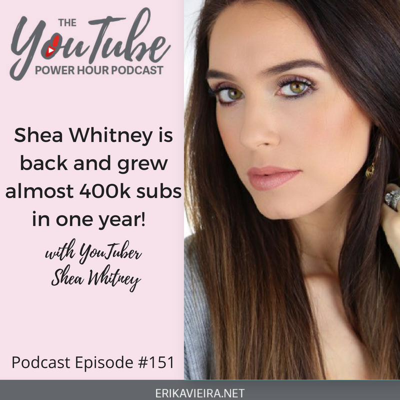 Shea Whitney is back and grew almost 400k subs in one year